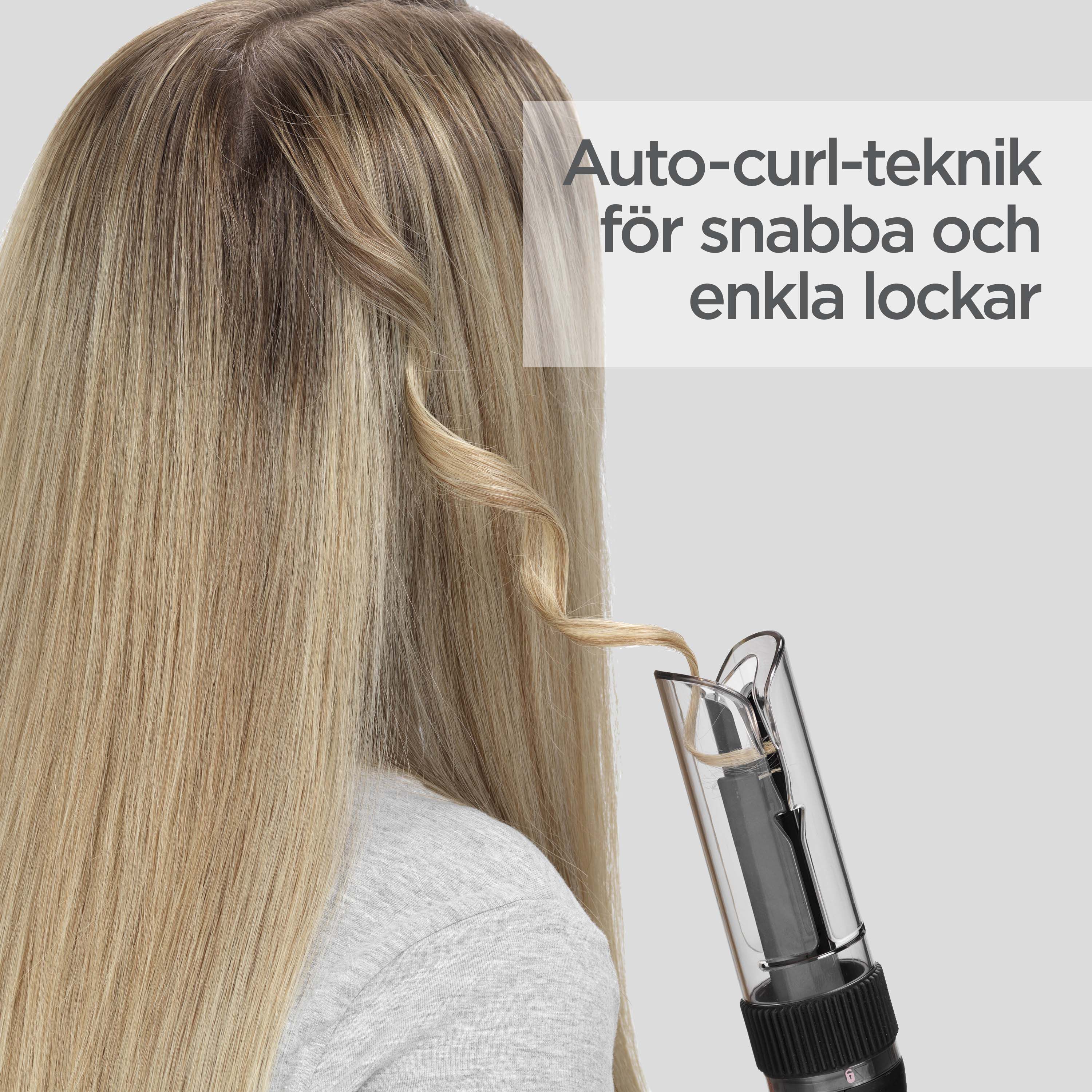 Auto-curl-teknik f&ouml;r snabba och enkla lockar